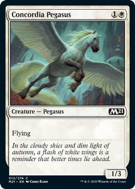 Concordia Pegasus (Magic 2021 Core Set) Light Play