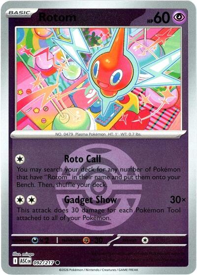 Rotom (Dusk Ball) (ME: Ascended Heroes) Light Play Reverse Holofoil