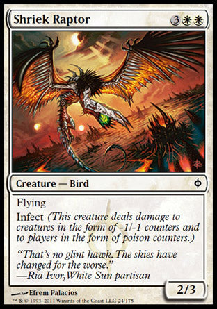 Shriek Raptor (New Phyrexia) Light Play