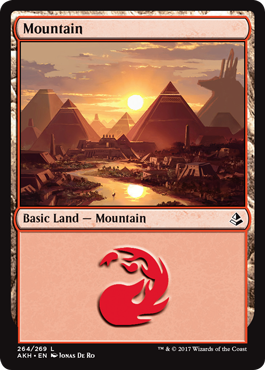 Mountain (264) (Amonkhet) Light Play