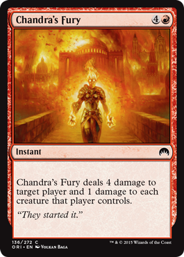 Chandra's Fury (Magic Origins) Light Play