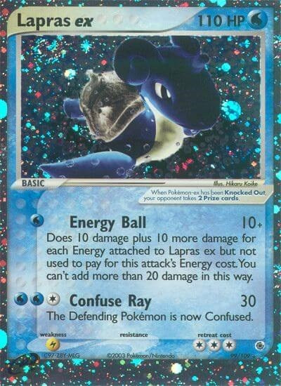 Lapras ex (Ruby and Sapphire) Damaged / Poor Holofoil