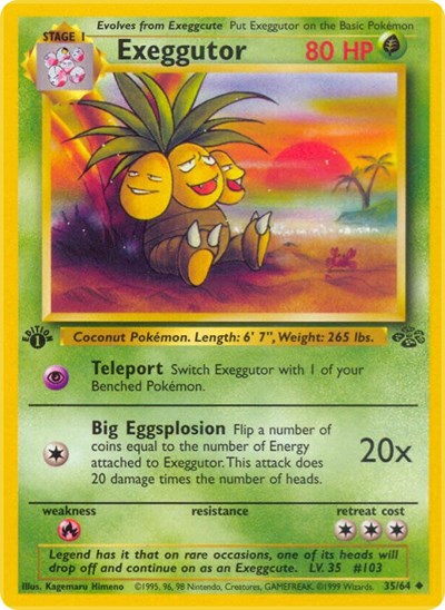 Exeggutor (Jungle) Heavy Play Unlimited