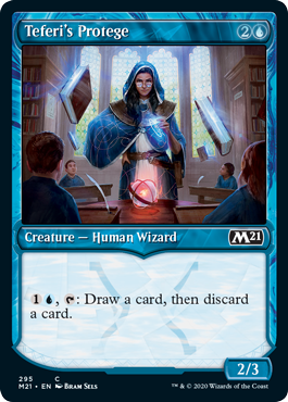 Teferi's Protege (Showcase) (Magic 2021 Core Set) Light Play Foil