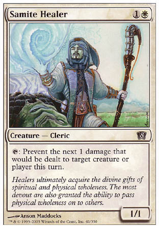 Samite Healer (8th Edition) Light Play