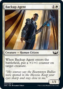 Backup Agent (Streets of New Capenna) Light Play Foil
