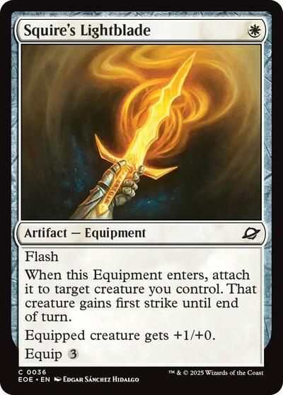 Squire's Lightblade (Edge of Eternities) Light Play