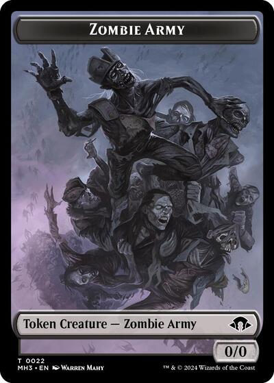 Zombie Army Token (Modern Horizons 3) Light Play