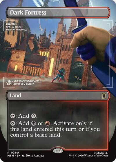 Dark Fortress (Borderless) (Marvel Super Heroes) Light Play Foil
