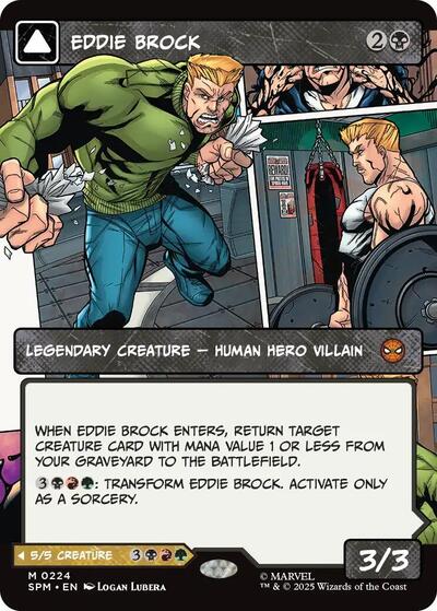 Eddie Brock (0224) (Borderless) (Marvel's Spider-Man) Near Mint Foil