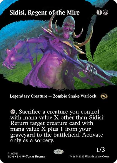Sidisi, Regent of the Mire (Borderless) (Tarkir: Dragonstorm) Near Mint Foil