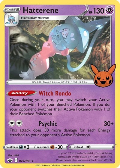Hatterene (Trick or Trade BOOster Bundle) Light Play Holofoil