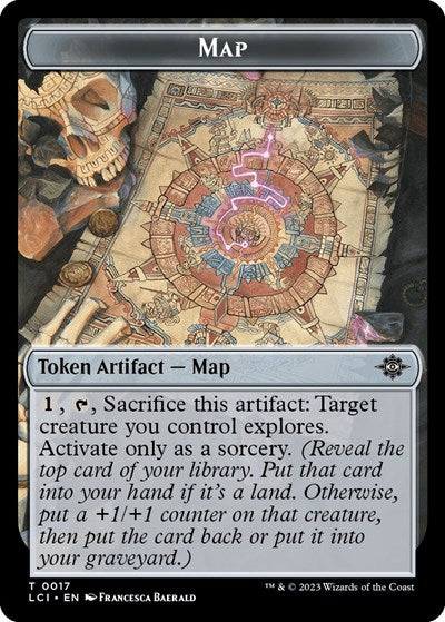 Map Token (The Lost Caverns of Ixalan) Light Play