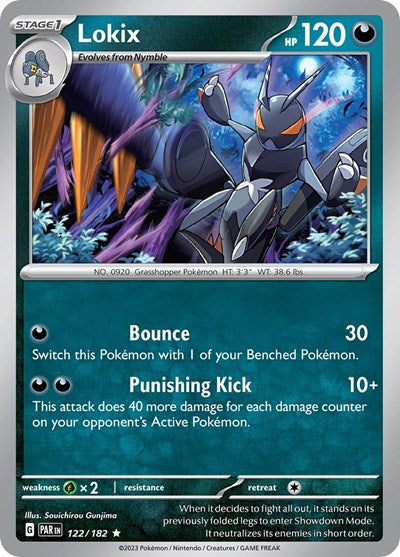 Lokix (Scarlet and Violet: Paradox Rift) Light Play Reverse Holofoil