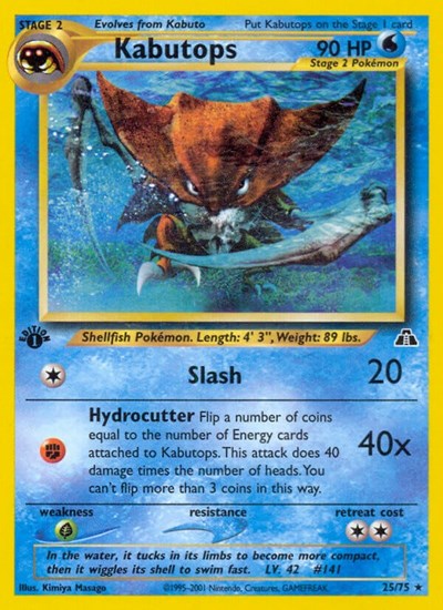 Kabutops (25) (Neo Discovery) Heavy Play Unlimited