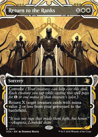 Return to the Ranks (Secrets of Strixhaven: Mystical Archive) Light Play