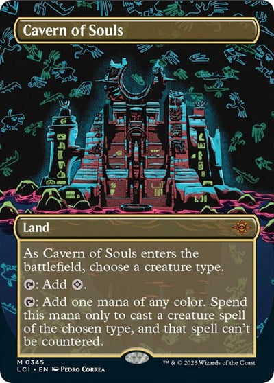 Cavern of Souls (0345) (Borderless) (The Lost Caverns of Ixalan) Light Play Foil