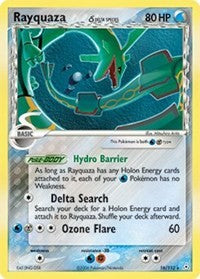 Rayquaza - 016/110 (Delta Species) (Holon Phantoms) Damaged / Poor Reverse Holofoil
