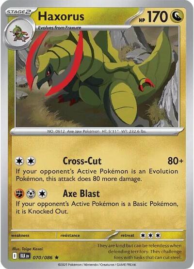 Haxorus (SV: Black Bolt) Light Play Holofoil