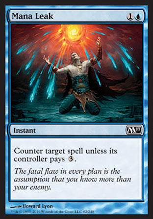 Mana Leak (Magic 2011 Core Set) Medium Play
