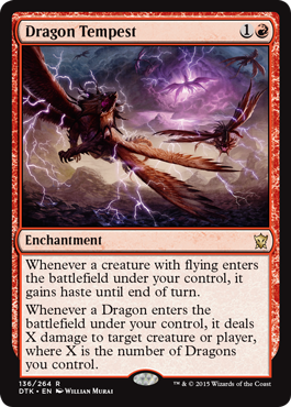 Dragon Tempest (Dragons of Tarkir) Damaged / Poor Foil