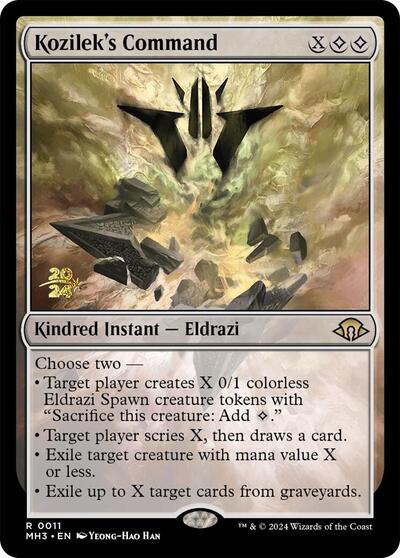 Kozilek's Command (Promos: Prerelease Cards) Light Play Foil