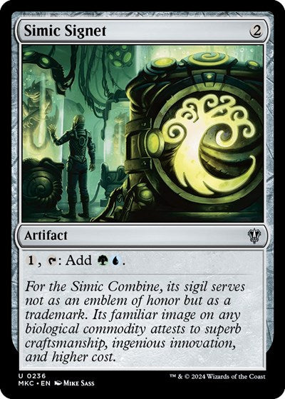 Simic Signet (Commander: Murders at Karlov Manor) Light Play