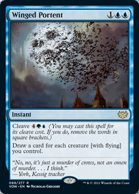 Winged Portent (Innistrad: Crimson Vow) Light Play Foil