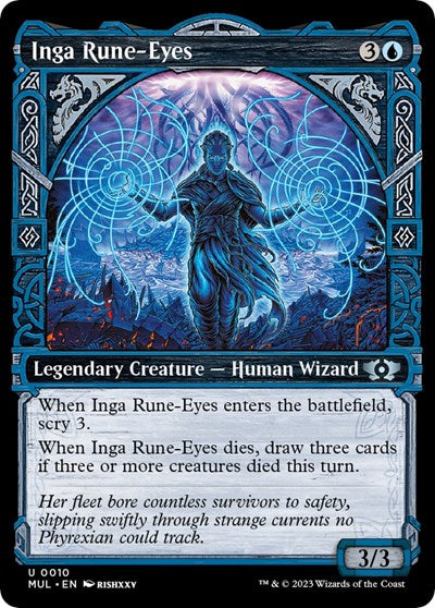 Inga Rune-Eyes (March of the Machine: Multiverse Legends) Light Play Foil
