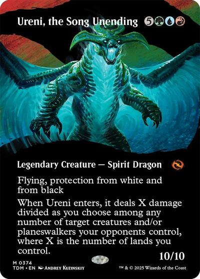 Ureni, the Song Unending (Borderless) (Tarkir: Dragonstorm) Near Mint Foil