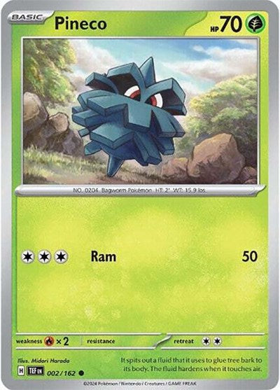 Pineco (SV05: Temporal Forces) Light Play Reverse Holofoil