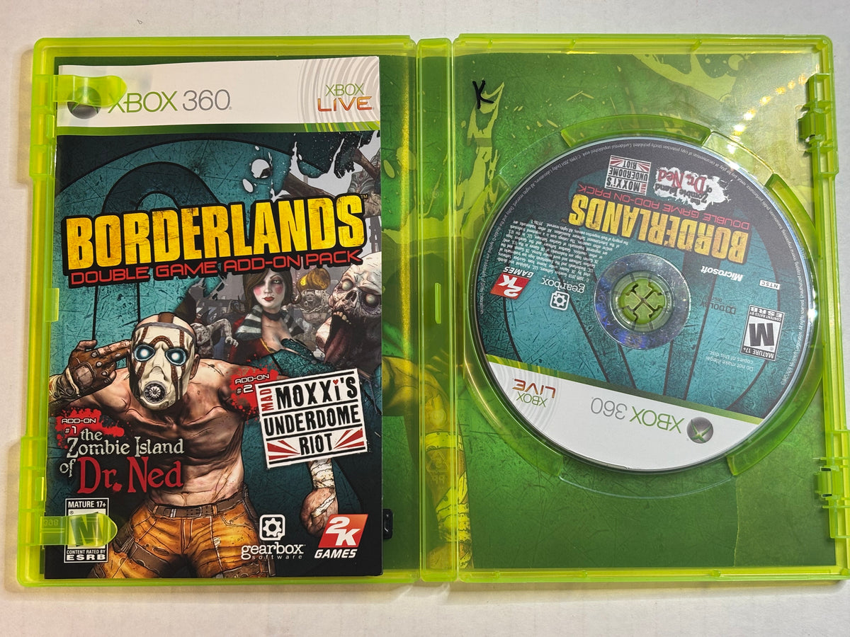 Borderlands Double Game Add-On Pack (Xbox 360) (Complete in Box)