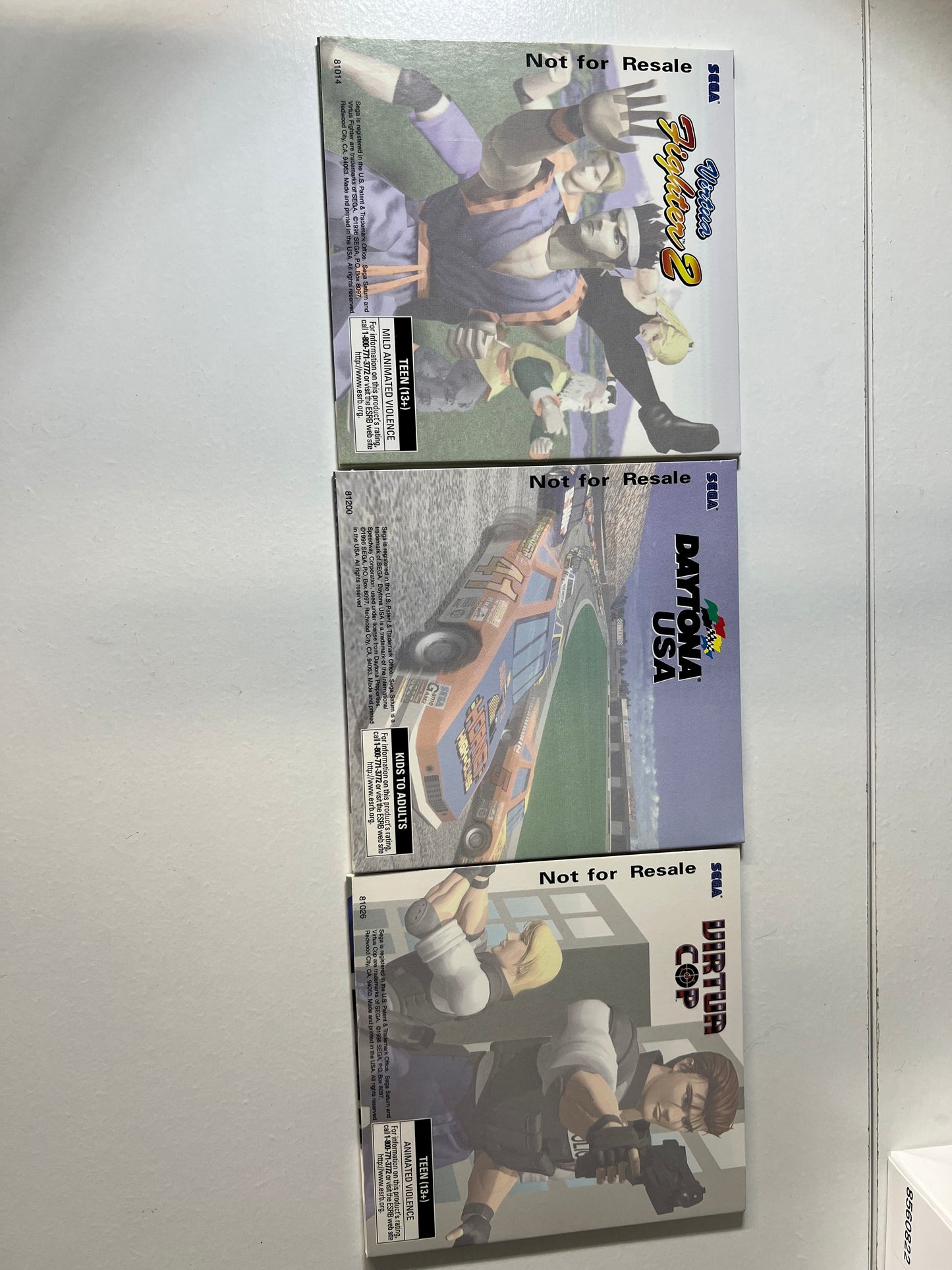 3 Free Game Pack [Virtua Cop, Virtua Fighter 2, Daytona USA] (Sega Saturn)
