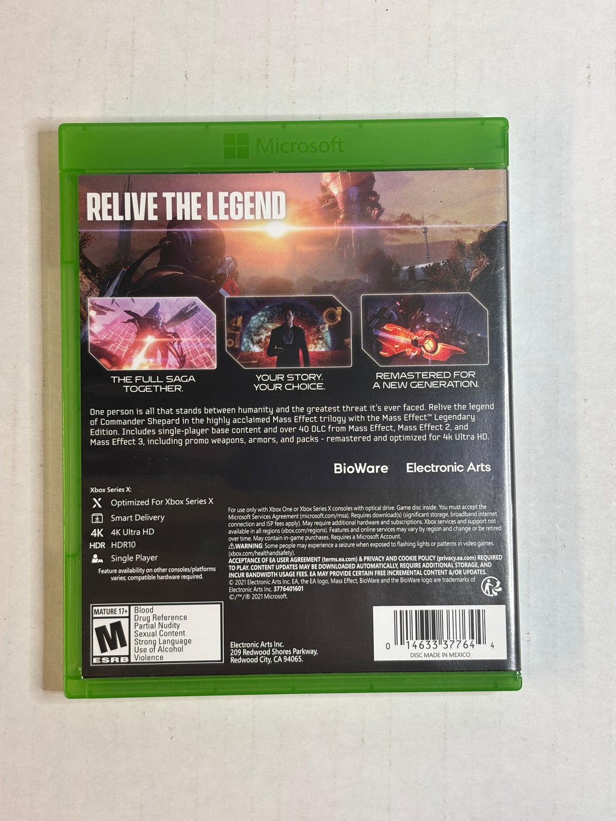 Mass Effect: legendary edition (Xbox Series X/Xbox one)