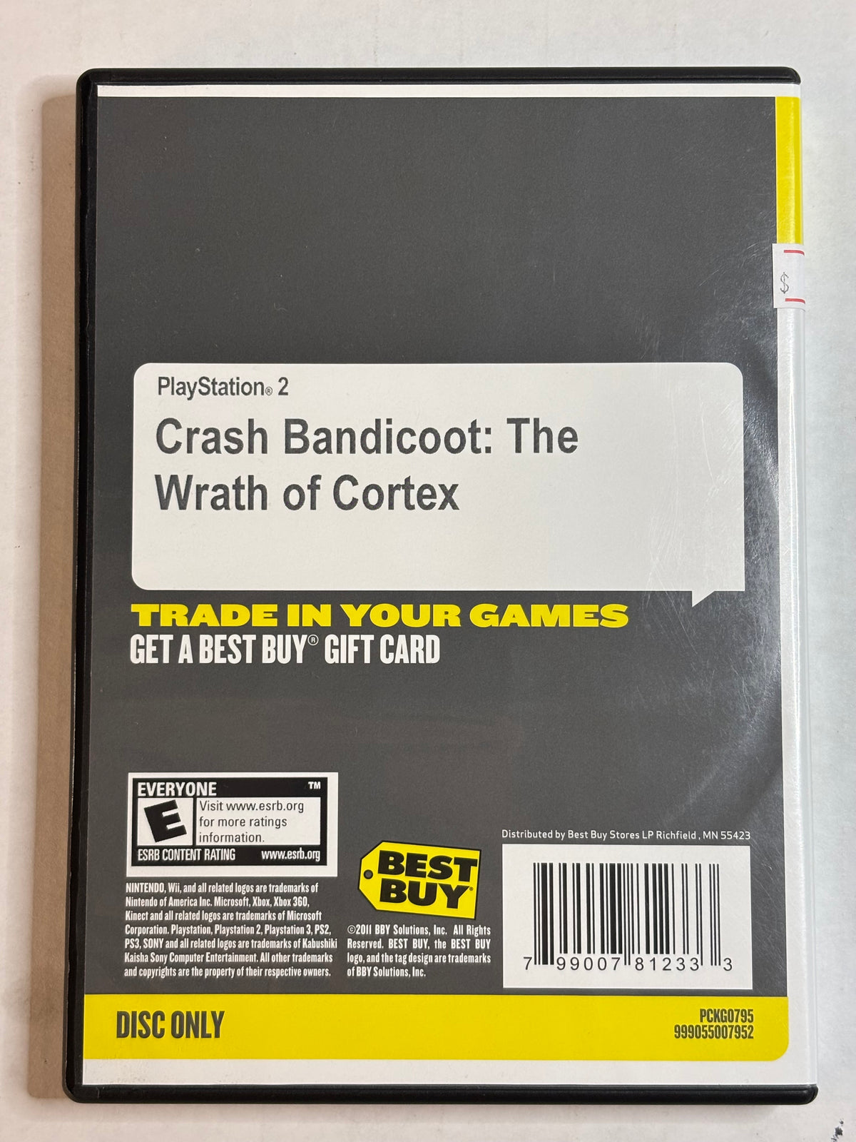 Crash Bandicoot The Wrath of Cortex (PS2) (Not Original Case)