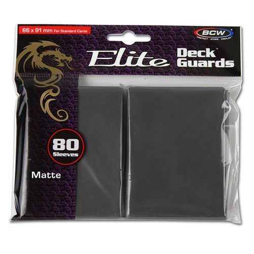 Bcw Deck Guard: Deck Protector Sleeve - Elite Matte Cool Gray (80Ct)
