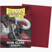 Blood Red - Non-Glare - Matte Sleeves - Standard Size