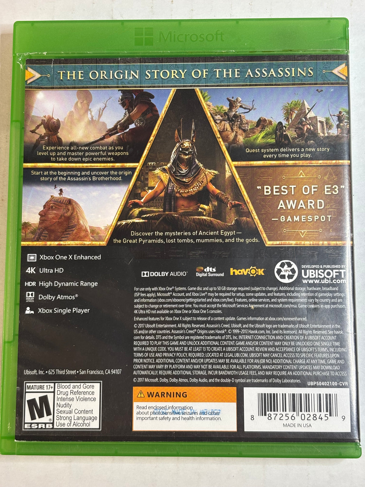 Assassin Creed Origins (Xbox Series X/Xbox one)