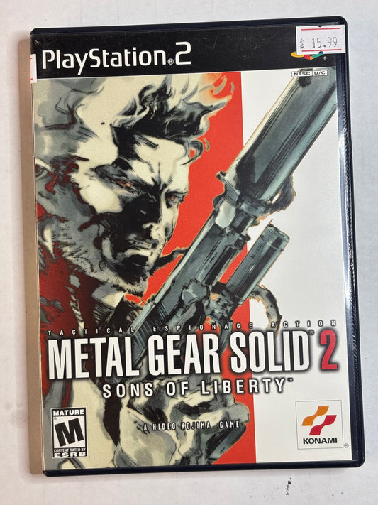 Metal Gear Solid 2 Sons Of Liberty (PS2) (Complete In Box)