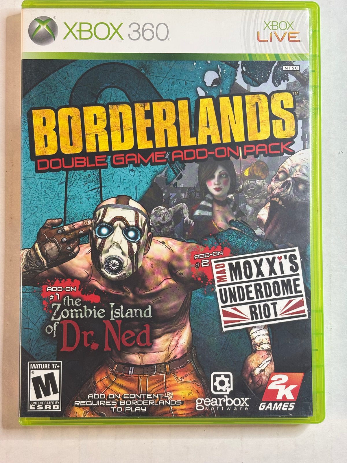 Borderlands Double Game Add-On Pack (Xbox 360) (Complete in Box)