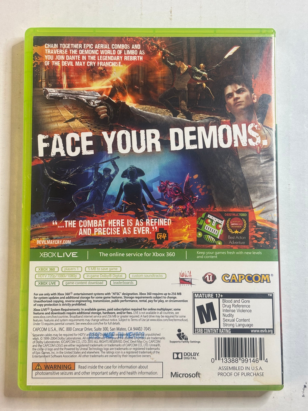 Devil May Cry (Xbox 360) (Complete in Box) (Tested/Working)