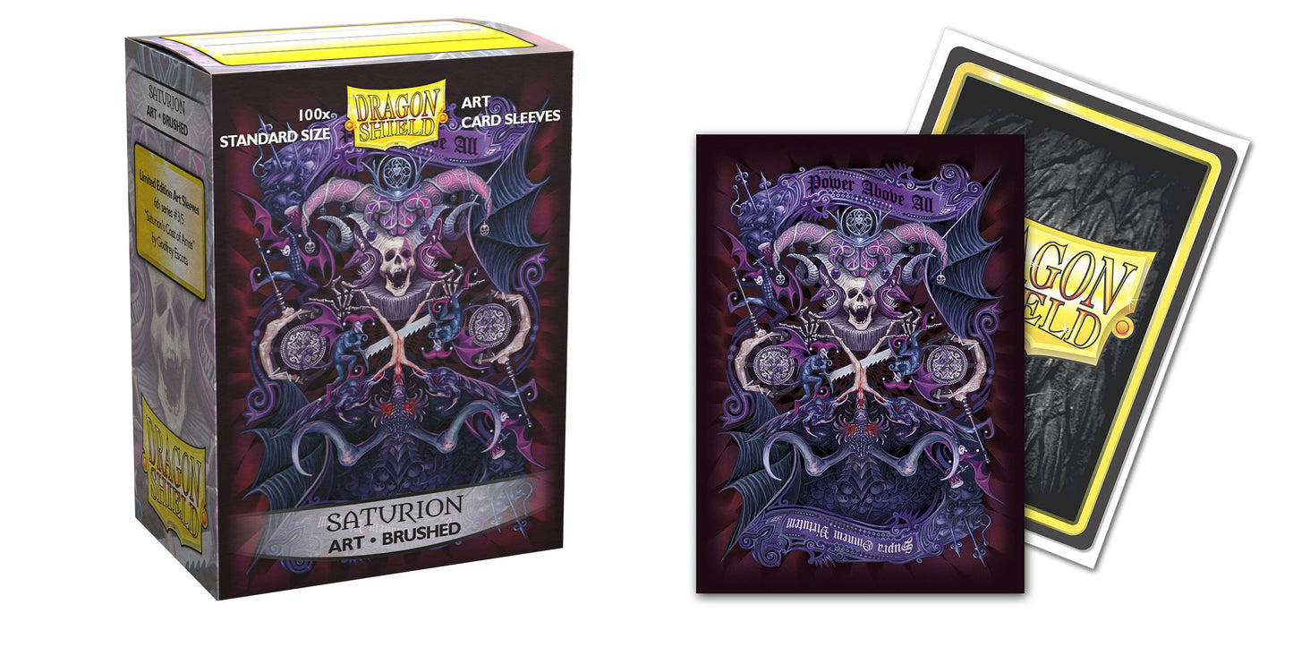 Dragon Shield - Brushed Art Sleeves: Saturion Coat-of-Arms (100ct)