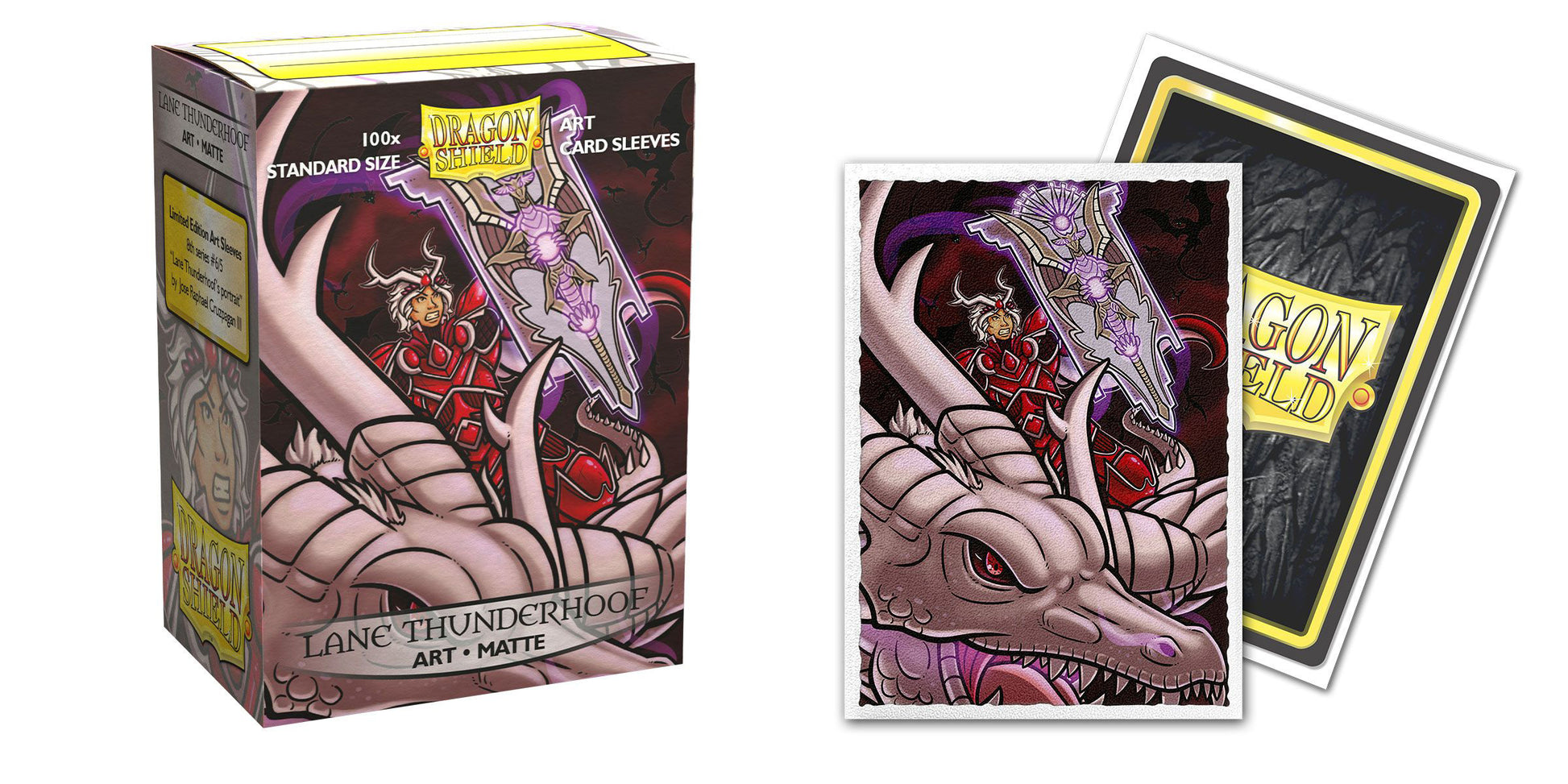Dragon Shield - Matte Art Sleeves: Saturion Lane Thunderhoof Portrait (100ct)