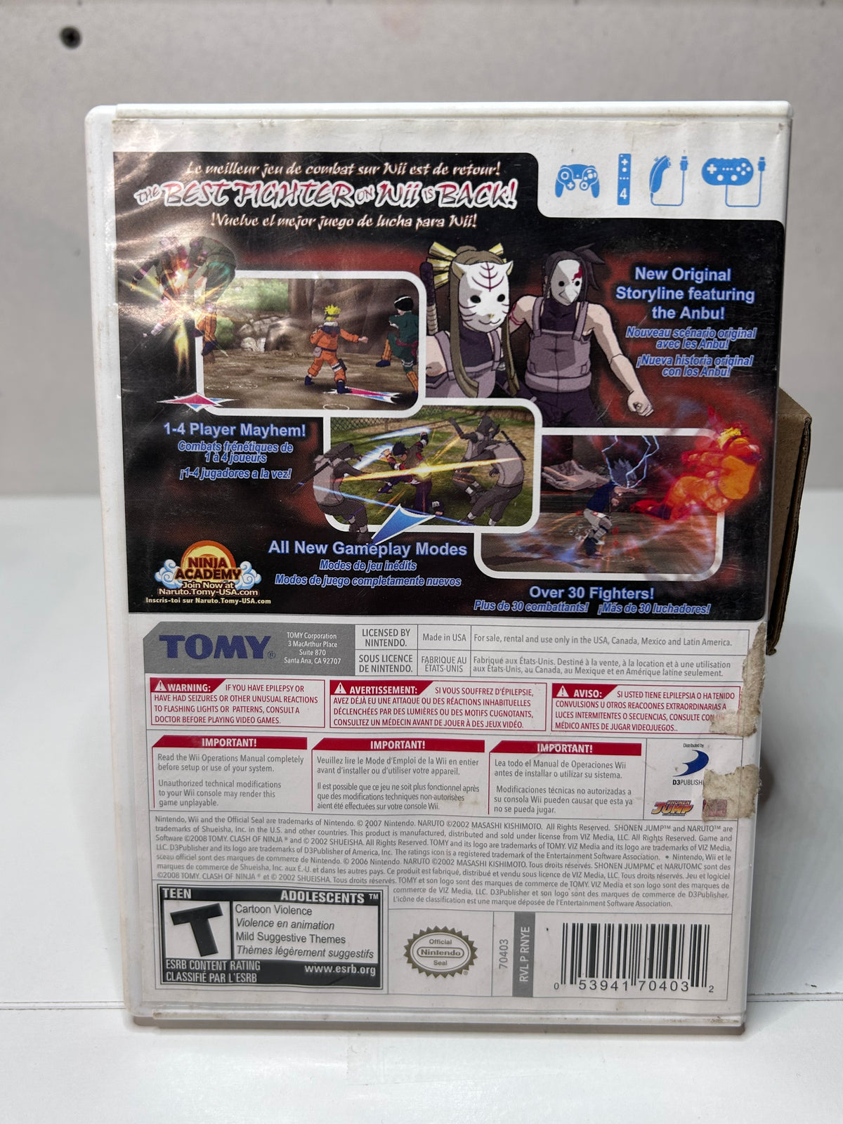 Naruto Clash of Ninja Revolution 2 (Wii)