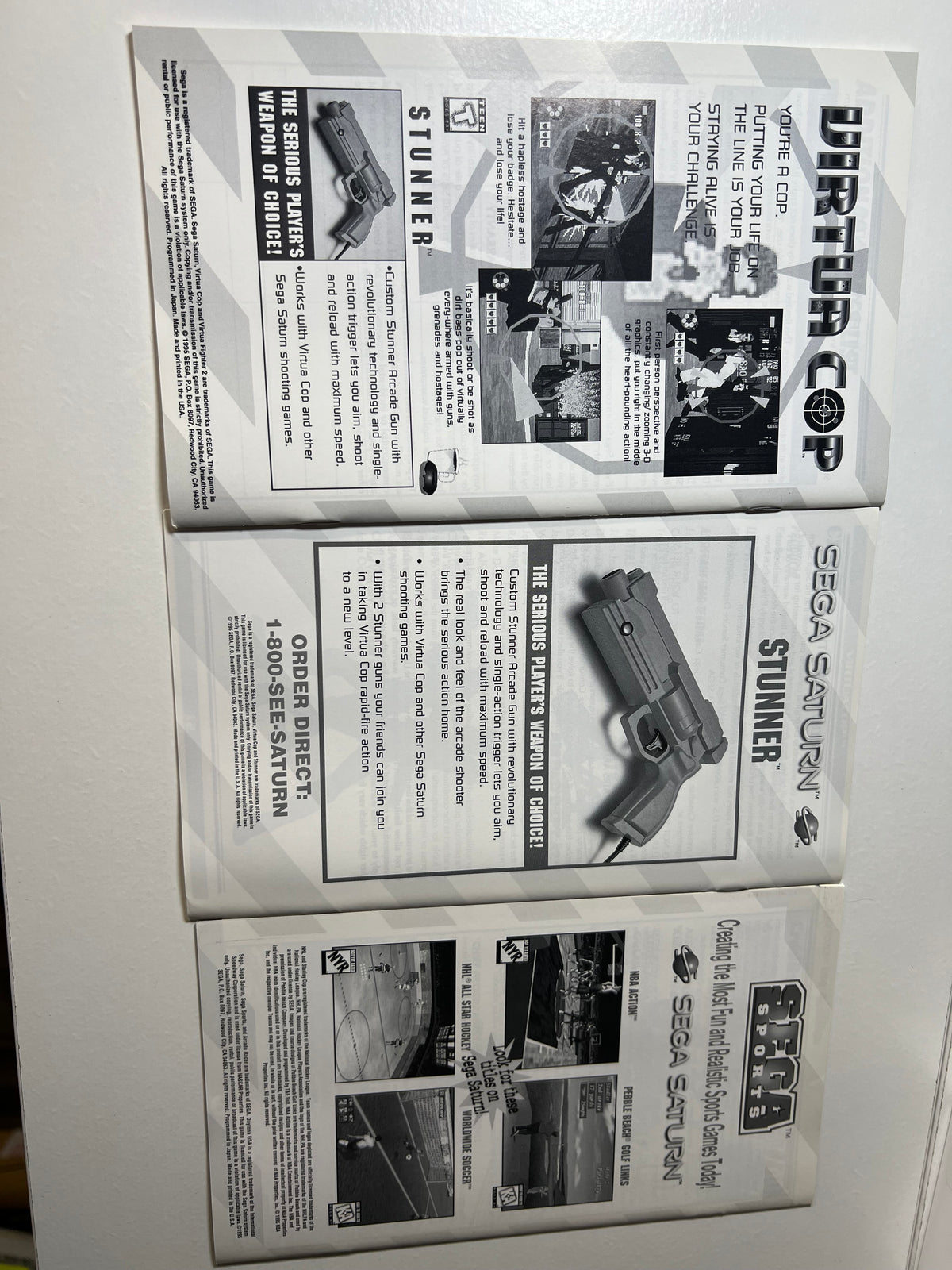 3 Free Game Pack [Virtua Cop, Virtua Fighter 2, Daytona USA] (Sega Saturn)