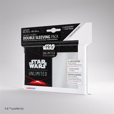 Star Wars Unlimited Art Sleeves Double Sleeving Pack - Space Red