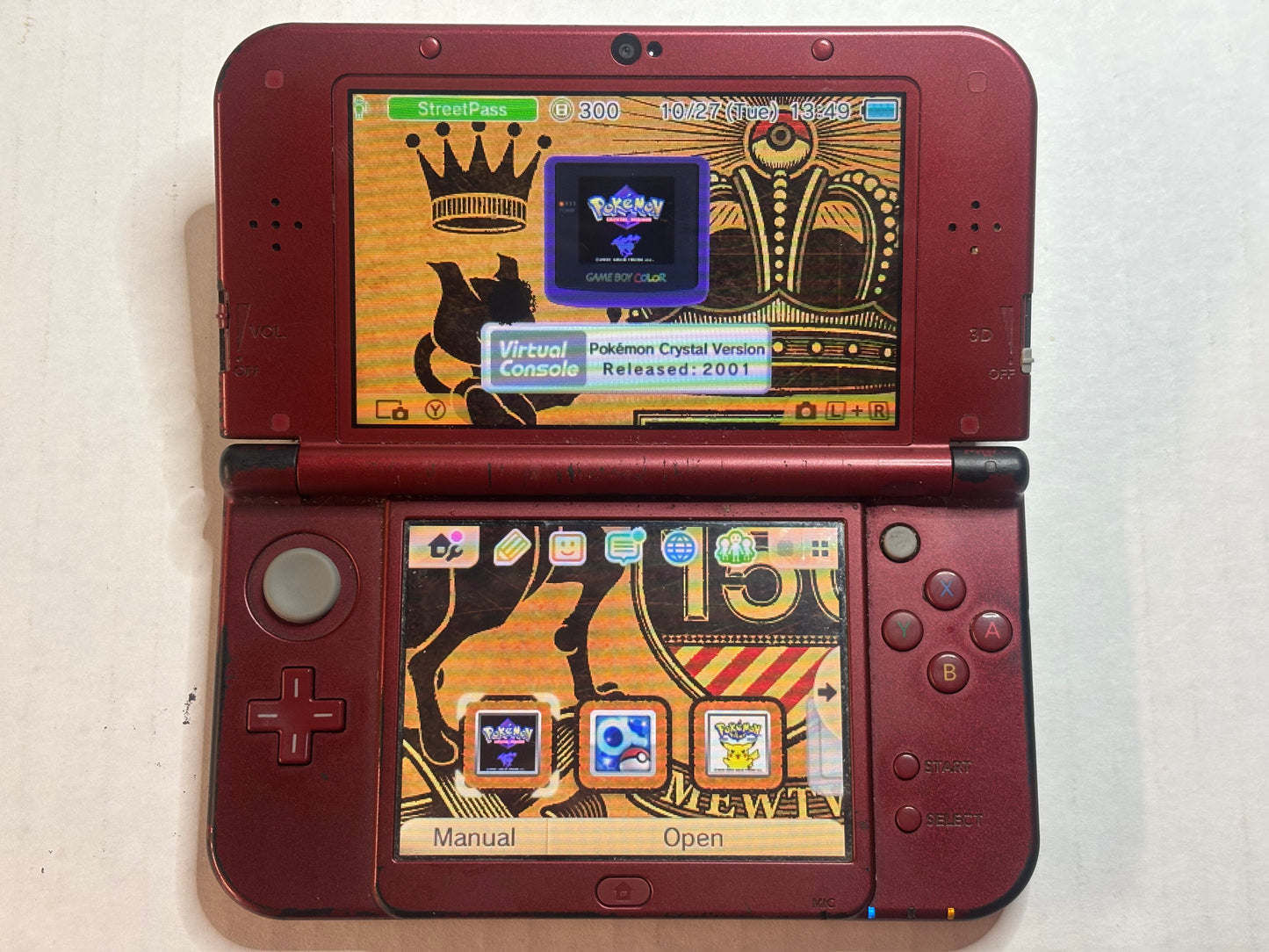 Nintendo New 3DS XL Red AS IS