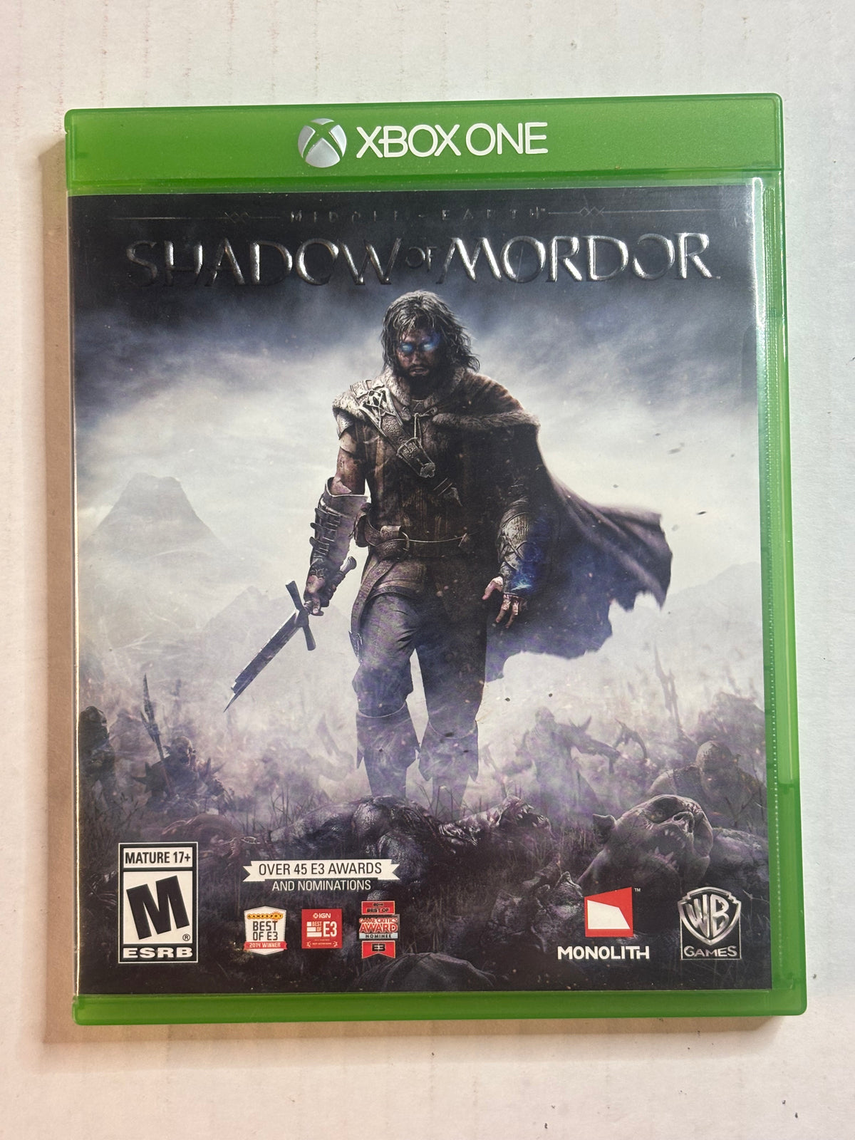 Middle Earth Shadow Of Mordor (Xbox Series X/Xbox one) (Complete in Box) (Tested and Working)