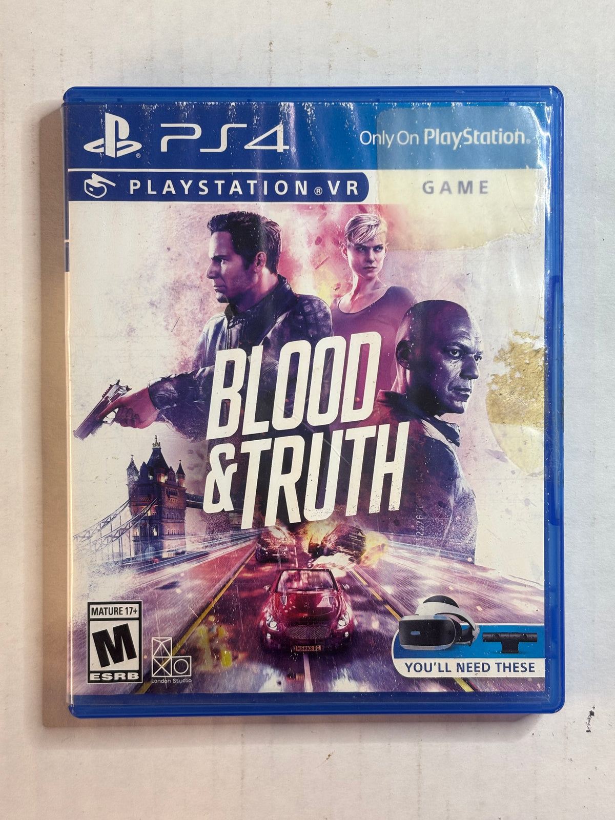 Blood And Trust (No Manual) (Tested and Working) (PS4) (Damaged Case)