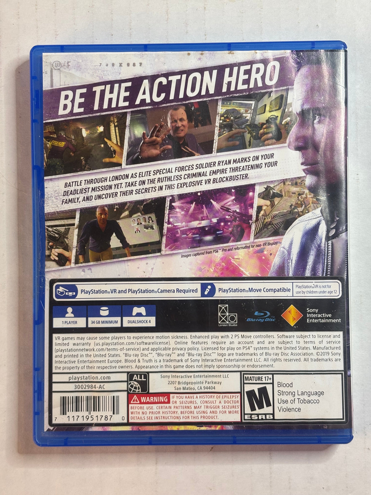 Blood And Trust (No Manual) (Tested and Working) (PS4) (Damaged Case)